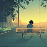 late night study lofi ☁️ playlist cover