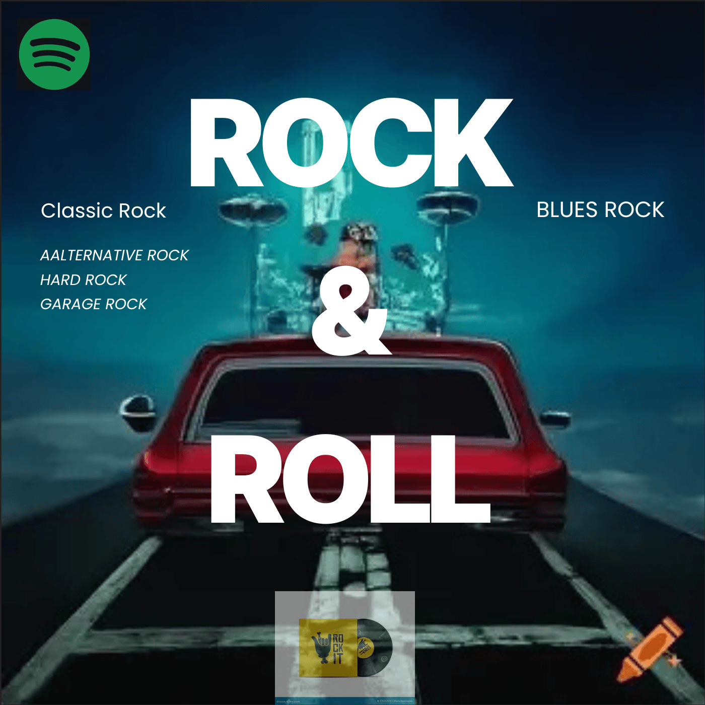 Rock & Roll 🤩Legacy🎶@ playlist cover